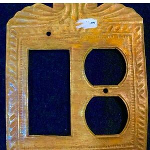 Antique Brass hand made Switch Plate Cover